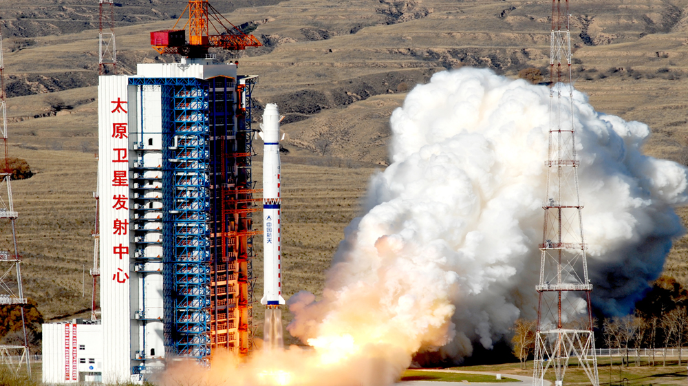 Launch Tower in Taiyuan Satellite Launch Center