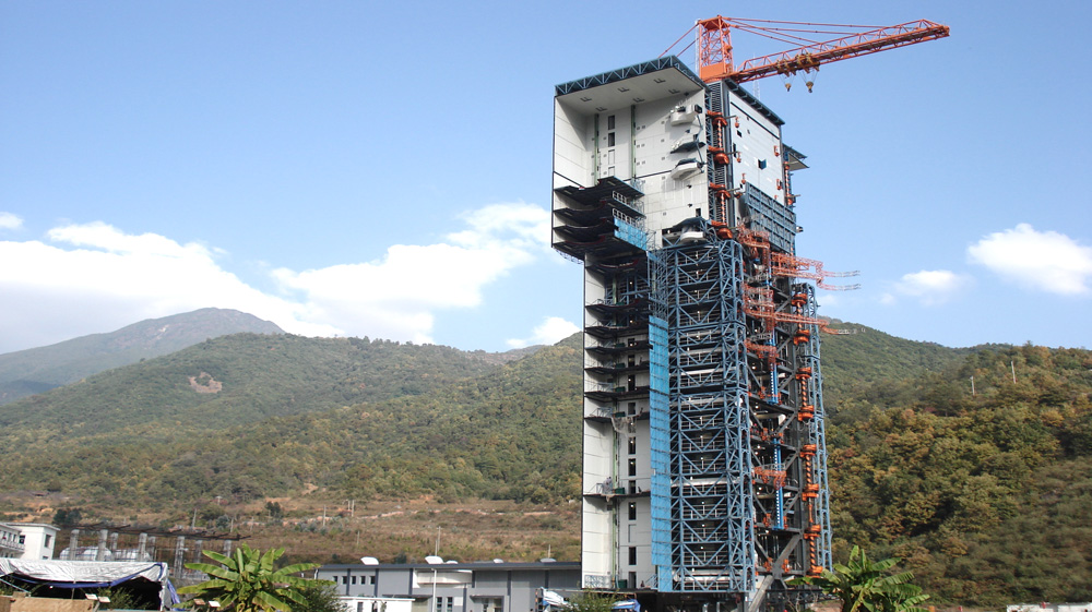 Launch Tower in Xichang Satellite Launch Center