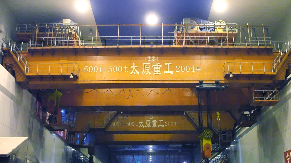 500t + 500t Bridge Crane for Longtan Hydropower Station